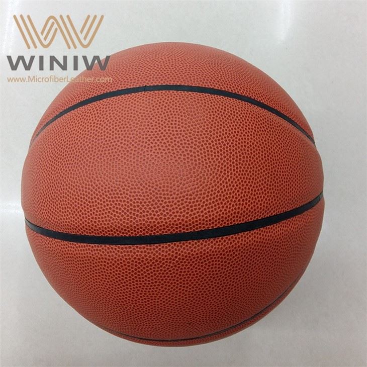 Customised Brown Faux Basketball Leather Fabric