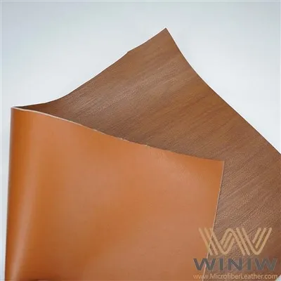 Matériel de PVC de cuir d'imitation de couleur de Burlywood pour des chaussures de plage