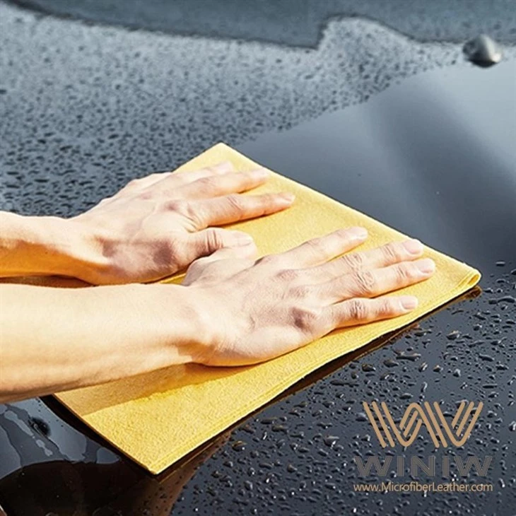 Soft Anti-Bacteria Faux Drive Chamois Leather Car Cleaning Cloth