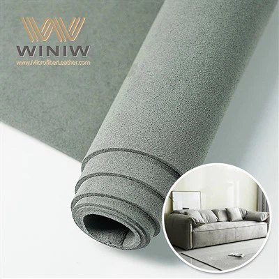 cuir de canapé de faux nubuck de suède d'imitation de tissu de microfibre de 1.2mm